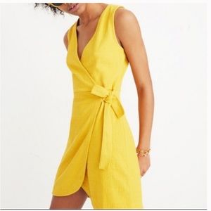 Madewell texture & thread side tie dress Sz sm